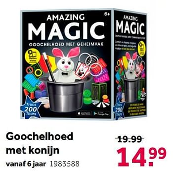 Aanbiedingen Goochelhoed met konijn - Huismerk - Intertoys - Geldig van 02/10/2021 tot 05/12/2021 bij Intertoys