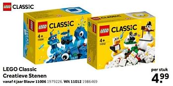 Aanbiedingen Lego classic creatieve stenen blauw 11006 - Lego - Geldig van 02/10/2021 tot 05/12/2021 bij Intertoys