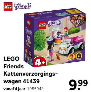 Aanbiedingen Lego friends kattenverzorgingswagen 41439 - Lego - Geldig van 02/10/2021 tot 05/12/2021 bij Intertoys