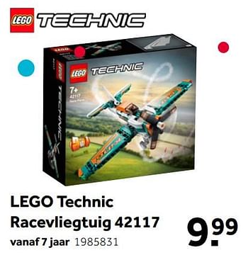 Aanbiedingen Lego technic racevliegtuig 42117 - Lego - Geldig van 02/10/2021 tot 05/12/2021 bij Intertoys