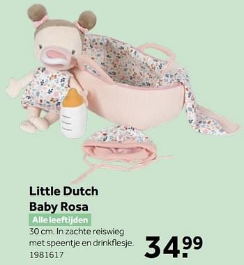 Aanbiedingen Little dutch baby rosa - Little Dutch - Geldig van 02/10/2021 tot 05/12/2021 bij Intertoys