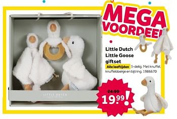 Aanbiedingen Little dutch little goose giftset - Little Dutch - Geldig van 02/10/2021 tot 05/12/2021 bij Intertoys