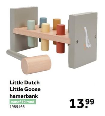 Aanbiedingen Little dutch little goose hamerbank - Little Dutch - Geldig van 02/10/2021 tot 05/12/2021 bij Intertoys