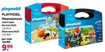 Aanbiedingen Playmobil meeneemset go-kart 5653 - Playmobil - Geldig van 02/10/2021 tot 05/12/2021 bij Intertoys