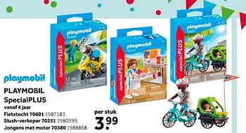 Aanbiedingen Playmobil specialplus fietstocht 70601 - Playmobil - Geldig van 02/10/2021 tot 05/12/2021 bij Intertoys