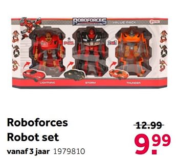 Aanbiedingen Roboforces robot set - Toi Toys - Geldig van 02/10/2021 tot 05/12/2021 bij Intertoys