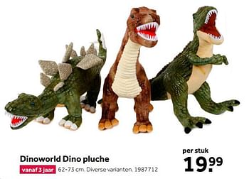 Aanbiedingen Dinoworld dino pluche - Dino World - Geldig van 02/10/2021 tot 05/12/2021 bij Intertoys