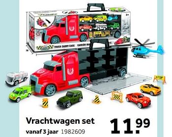 Aanbiedingen Vrachtwagen set - Huismerk - Intertoys - Geldig van 02/10/2021 tot 05/12/2021 bij Intertoys