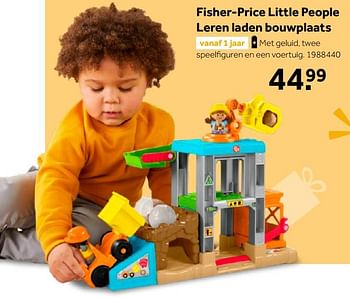 Aanbiedingen Fisher-price little people leren laden bouwplaats - Fisher-Price - Geldig van 02/10/2021 tot 05/12/2021 bij Intertoys