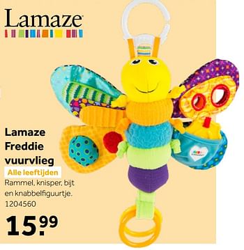 Aanbiedingen Lamaze freddie vuurvlieg - Lamaze - Geldig van 02/10/2021 tot 05/12/2021 bij Intertoys