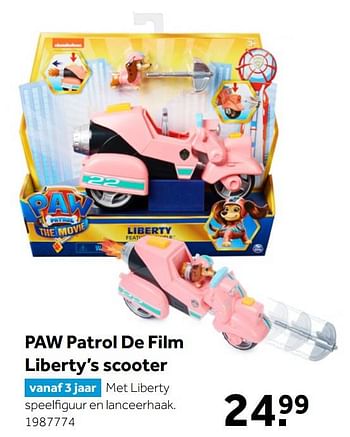 Aanbiedingen Paw patrol de film liberty’s scooter - Spin Master - Geldig van 02/10/2021 tot 05/12/2021 bij Intertoys