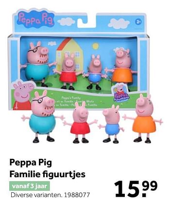 Aanbiedingen Peppa pig familie figuurtjes - Hasbro - Geldig van 02/10/2021 tot 05/12/2021 bij Intertoys