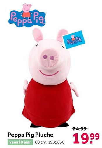 Aanbiedingen Peppa pig pluche - Hasbro - Geldig van 02/10/2021 tot 05/12/2021 bij Intertoys