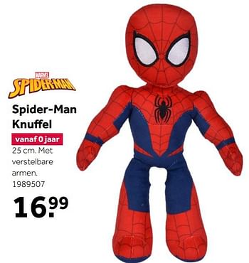 Aanbiedingen Spider-man knuffel - Spider-man - Geldig van 02/10/2021 tot 05/12/2021 bij Intertoys