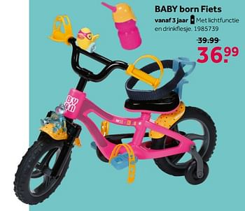 Aanbiedingen Baby born fiets - Baby Born - Geldig van 02/10/2021 tot 05/12/2021 bij Intertoys