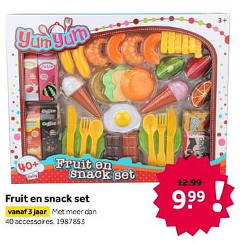 Aanbiedingen Fruit en snack set - Huismerk - Intertoys - Geldig van 02/10/2021 tot 05/12/2021 bij Intertoys