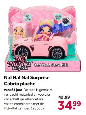 Aanbiedingen Na! na! na! surprise cabrio pluche - Na! Na! Na! Surprise - Geldig van 02/10/2021 tot 05/12/2021 bij Intertoys