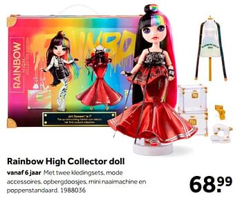 Aanbiedingen Rainbow high collector doll - Rainbow High - Geldig van 02/10/2021 tot 05/12/2021 bij Intertoys