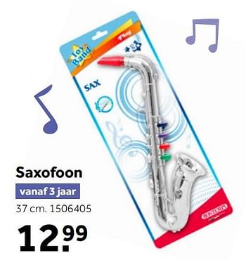 Aanbiedingen Saxofoon - Bontempi - Geldig van 02/10/2021 tot 05/12/2021 bij Intertoys