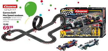 Aanbiedingen Carrera go!!! max speed racebaan - Carrera - Geldig van 02/10/2021 tot 05/12/2021 bij Intertoys