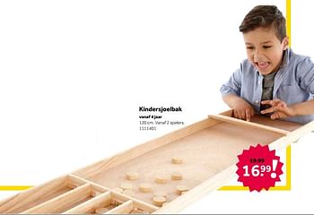 Aanbiedingen Kindersjoelbak - Huismerk - Intertoys - Geldig van 02/10/2021 tot 05/12/2021 bij Intertoys