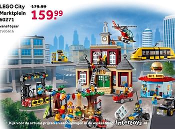 Aanbiedingen Lego city marktplein 60271 - Lego - Geldig van 02/10/2021 tot 05/12/2021 bij Intertoys