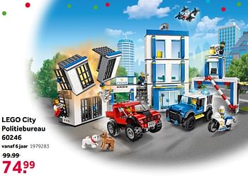 Aanbiedingen Lego city politiebureau 60246 - Lego - Geldig van 02/10/2021 tot 05/12/2021 bij Intertoys