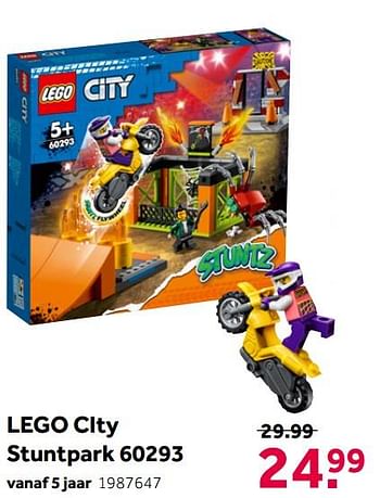 Aanbiedingen Lego city stuntpark 60293 - Lego - Geldig van 02/10/2021 tot 05/12/2021 bij Intertoys