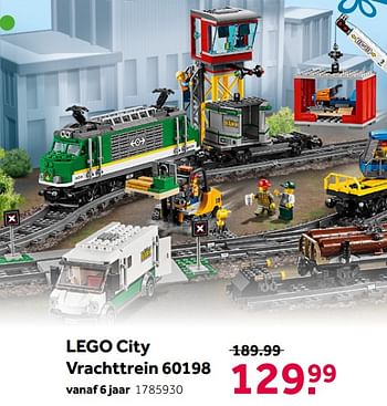 Aanbiedingen Lego city vrachttrein 60198 - Lego - Geldig van 02/10/2021 tot 05/12/2021 bij Intertoys