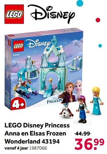 Aanbiedingen Lego disney princess anna en elsas frozen wonderland 43194 - Lego - Geldig van 02/10/2021 tot 05/12/2021 bij Intertoys