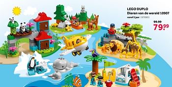 Aanbiedingen Lego duplo dieren van de wereld 10907 - Lego - Geldig van 02/10/2021 tot 05/12/2021 bij Intertoys