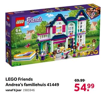 Aanbiedingen Lego friends andrea’s familiehuis 41449 - Lego - Geldig van 02/10/2021 tot 05/12/2021 bij Intertoys