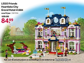 Aanbiedingen Lego friends heartlake city grand hotel 41684 - Lego - Geldig van 02/10/2021 tot 05/12/2021 bij Intertoys