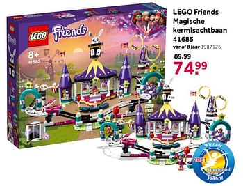 Aanbiedingen Lego friends magische kermisachtbaan 41685 - Lego - Geldig van 02/10/2021 tot 05/12/2021 bij Intertoys