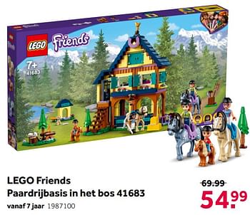 Aanbiedingen Lego friends paardrijbasis in het bos 41683 - Lego - Geldig van 02/10/2021 tot 05/12/2021 bij Intertoys