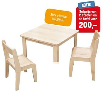 Aanbiedingen 2 stoelen en de tafel - Classic World - Geldig van 22/09/2021 tot 05/12/2021 bij Lobbes