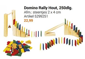 Aanbiedingen Domino rally hout - Goki - Geldig van 22/09/2021 tot 05/12/2021 bij Lobbes