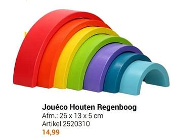 Aanbiedingen Jouéco houten regenboog - Jouéco - Geldig van 22/09/2021 tot 05/12/2021 bij Lobbes