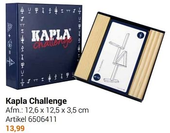 Aanbiedingen Kapla challenge - Kapla - Geldig van 22/09/2021 tot 05/12/2021 bij Lobbes
