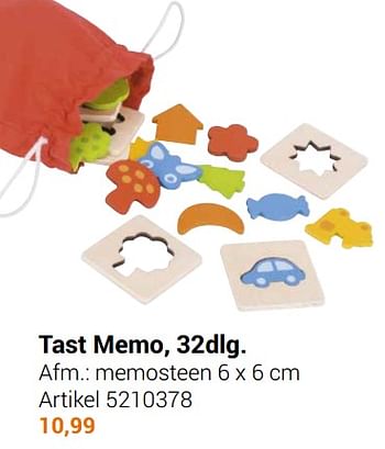 Aanbiedingen Tast memo - Goki - Geldig van 22/09/2021 tot 05/12/2021 bij Lobbes