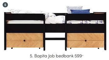 Aanbiedingen Bopita job bedbank - Bopita - Geldig van 28/11/2021 tot 04/12/2021 bij Baby & Tiener Megastore