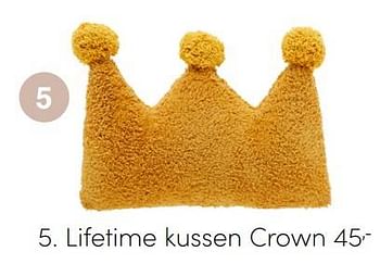 Aanbiedingen Lifetime kussen crown - Lifetime Kidsrooms - Geldig van 28/11/2021 tot 04/12/2021 bij Baby & Tiener Megastore