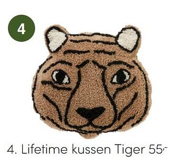 Aanbiedingen Lifetime kussen tiger - Lifetime Kidsrooms - Geldig van 28/11/2021 tot 04/12/2021 bij Baby & Tiener Megastore