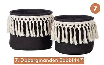 Aanbiedingen Opbergmanden bobbi - KidsDepot  - Geldig van 28/11/2021 tot 04/12/2021 bij Baby & Tiener Megastore