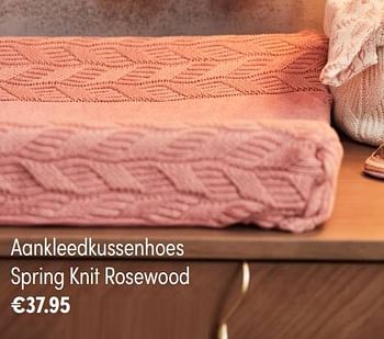Aanbiedingen Aankleedkussenhoes spring knit rosewood - Jollein - Geldig van 28/11/2021 tot 04/12/2021 bij Baby & Tiener Megastore