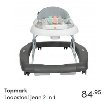 Aanbiedingen Topmark loopstoel jean 2 in 1 - Topmark - Geldig van 28/11/2021 tot 04/12/2021 bij Baby & Tiener Megastore