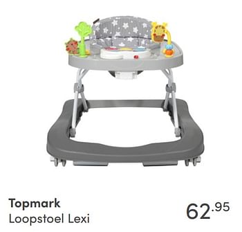 Aanbiedingen Topmark loopstoel lexi - Topmark - Geldig van 28/11/2021 tot 04/12/2021 bij Baby & Tiener Megastore