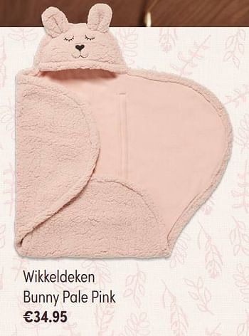 Aanbiedingen Wikkeldeken bunny pale pink - Jollein - Geldig van 28/11/2021 tot 04/12/2021 bij Baby & Tiener Megastore