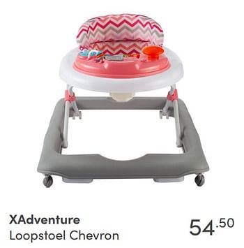 Aanbiedingen Xadventure loopstoel chevron - Xadventure - Geldig van 28/11/2021 tot 04/12/2021 bij Baby & Tiener Megastore