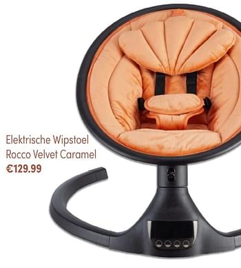 Aanbiedingen Elektrische wipstoel rocco velvet caramel - Xadventure - Geldig van 28/11/2021 tot 04/12/2021 bij Baby & Tiener Megastore